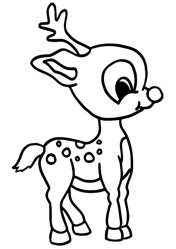 Deer coloring pages printable for free download