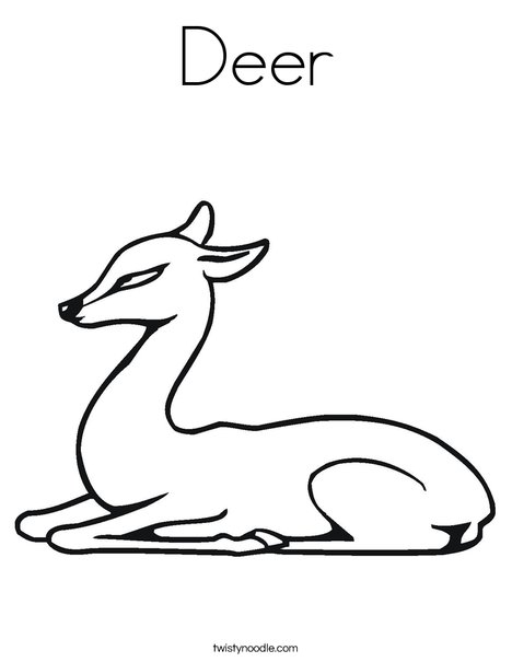 Deer coloring page