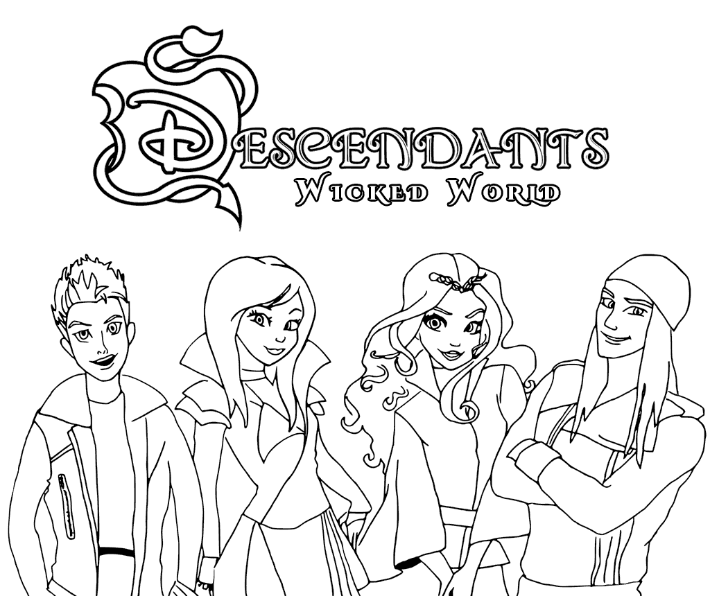 Ready to get wicked download and print our free descendants coloring pages descendants coâ disney coloring pages descendants coloring pages coloring book pages