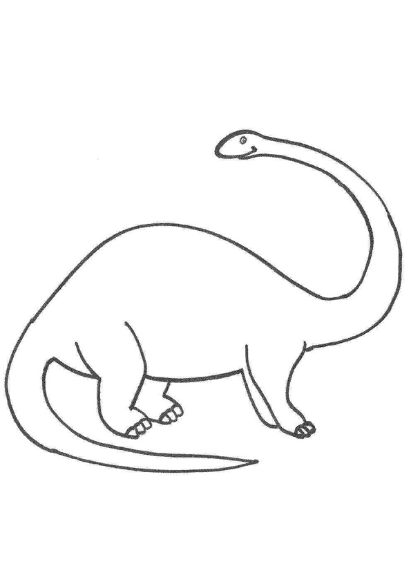 Coloring pages simple dinosaur coloring pages for kids