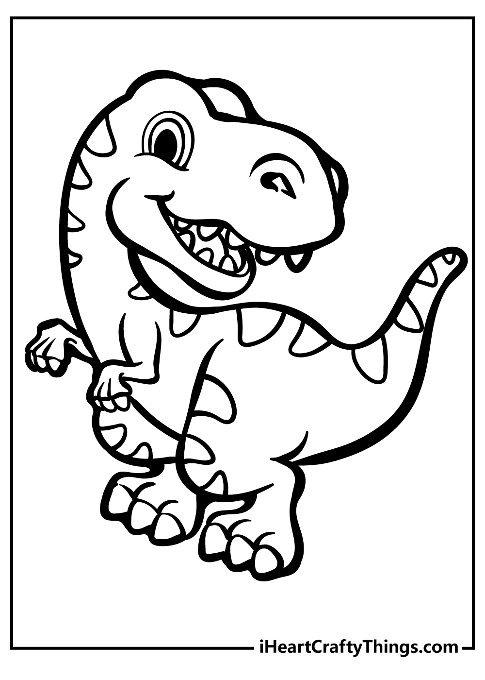 Baby dinosaur coloring pages free printables