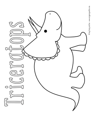 Dinosaur coloring pages