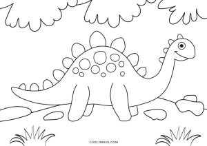 Coloring pages dinosaur coloring pages easy