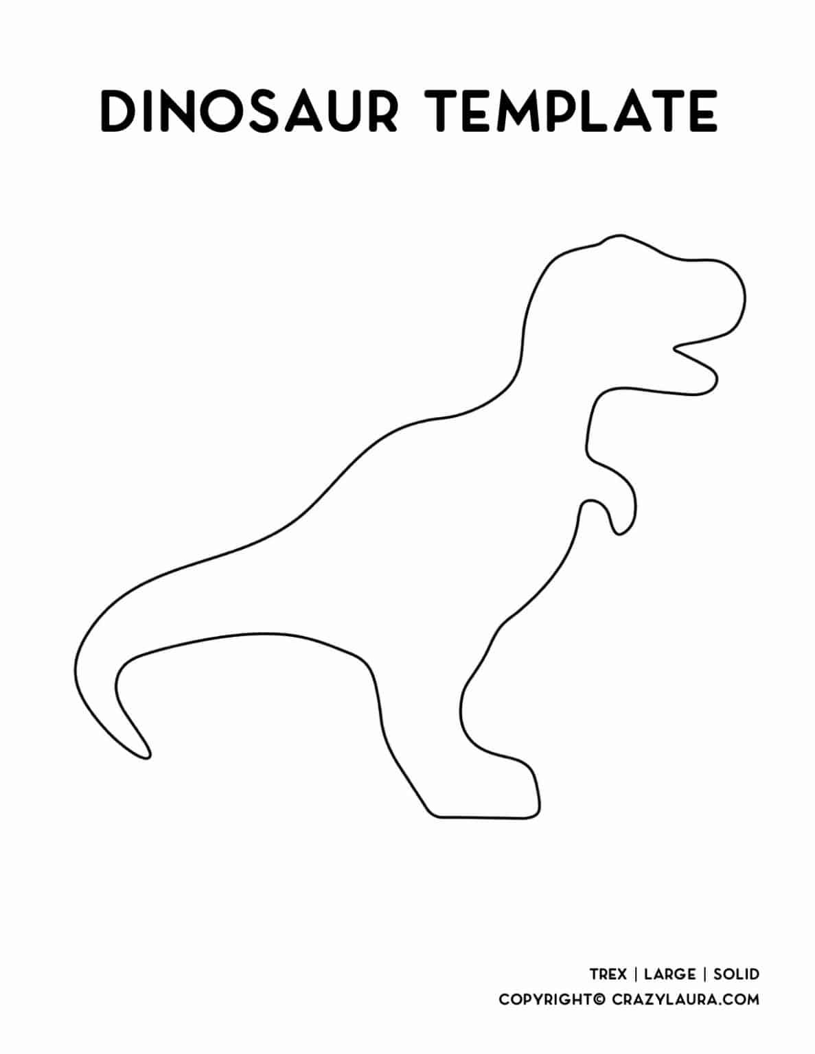 Free dinosaur template printable stencil dinosaur template dinosaur printables dinosaur crafts