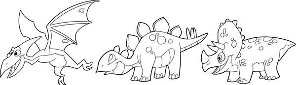 Dinosaur coloring pages royalty