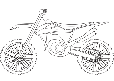 Dirt bike coloring page free printable coloring pages