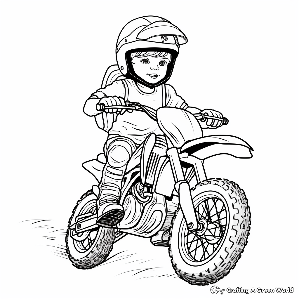 Dirt bike coloring pages