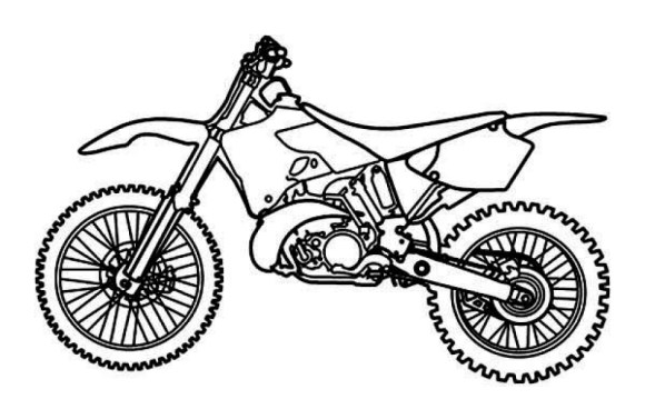 Free printable dirt bike coloring pages