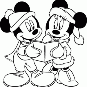 Disney christmas coloring pages printable for free download