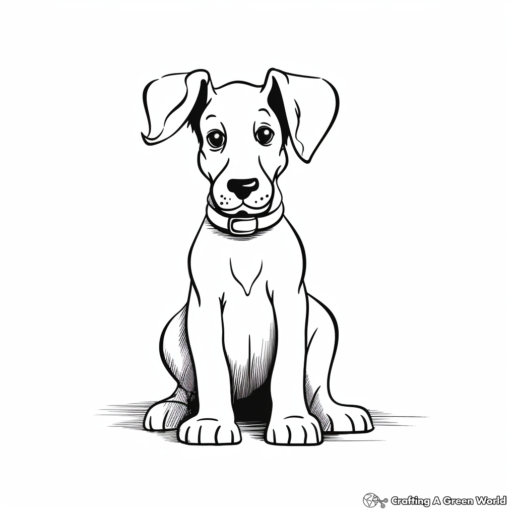 Doberman coloring pages