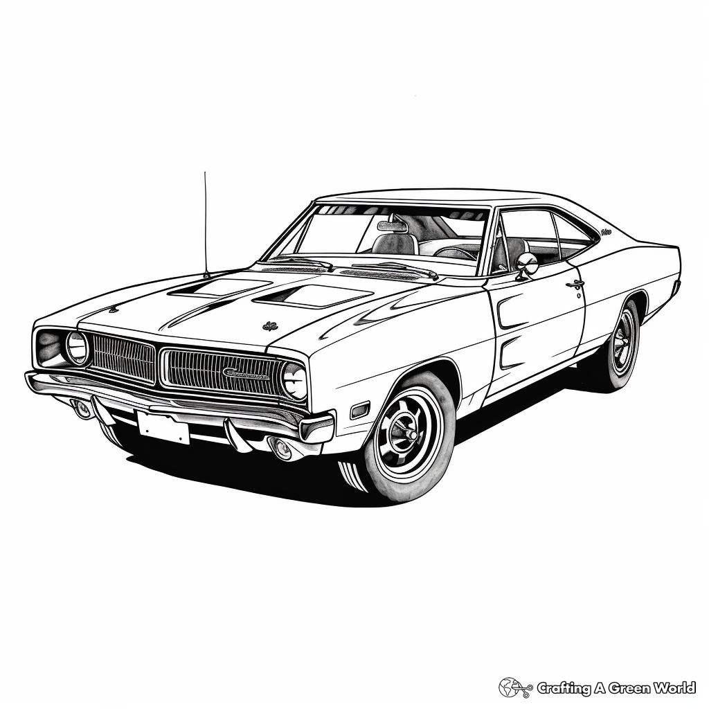 Classic car coloring pages