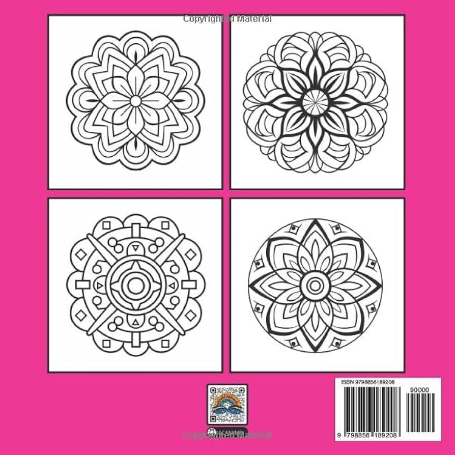 Easy mandala loring book volume by press rainbow learn