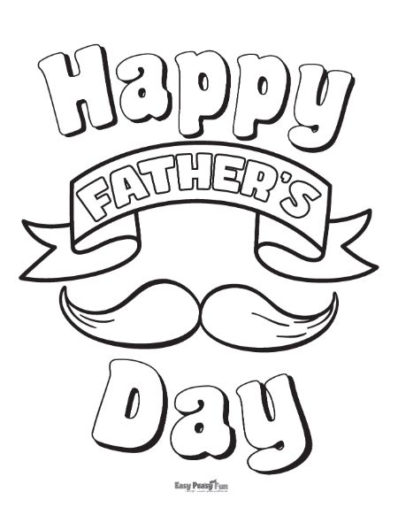 Printable fathers day coloring pages