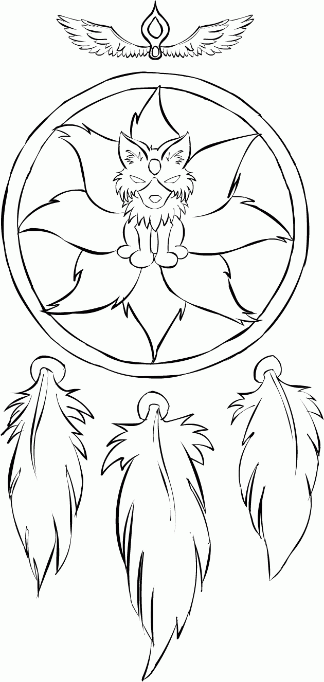 Dream catcher coloring pages printable for free download