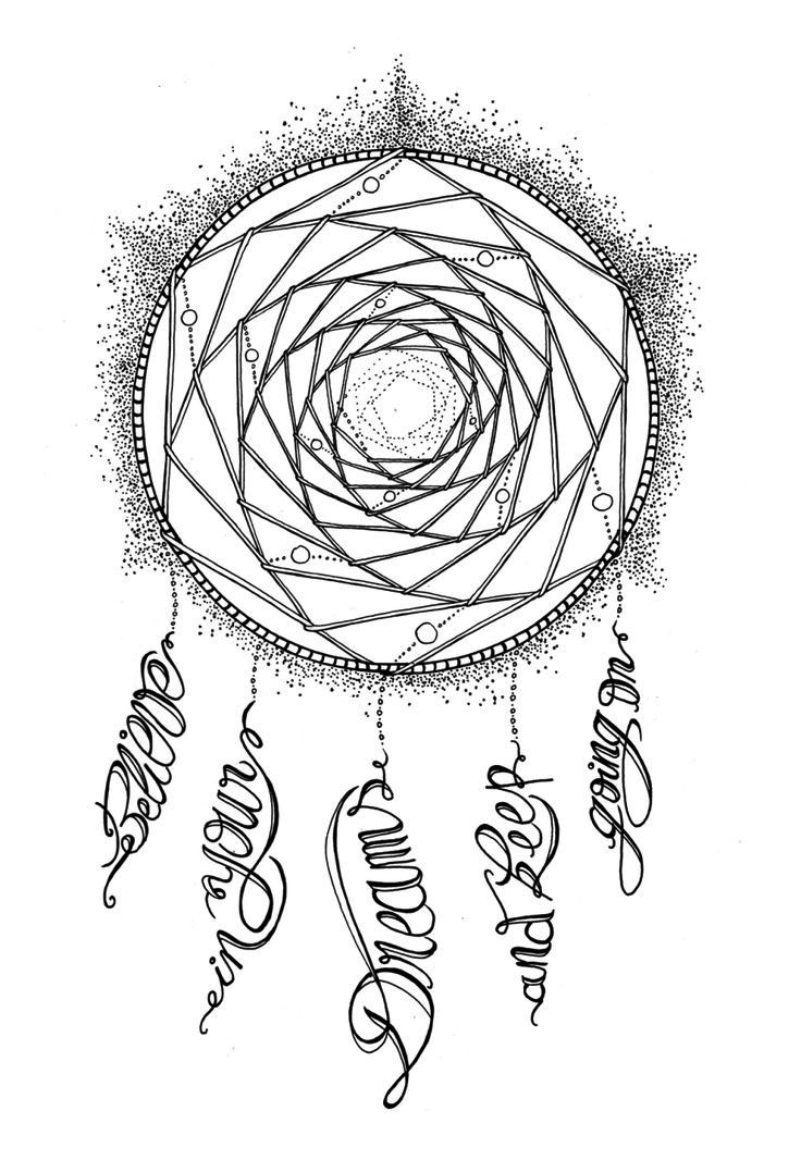 Dream catcher coloring pages