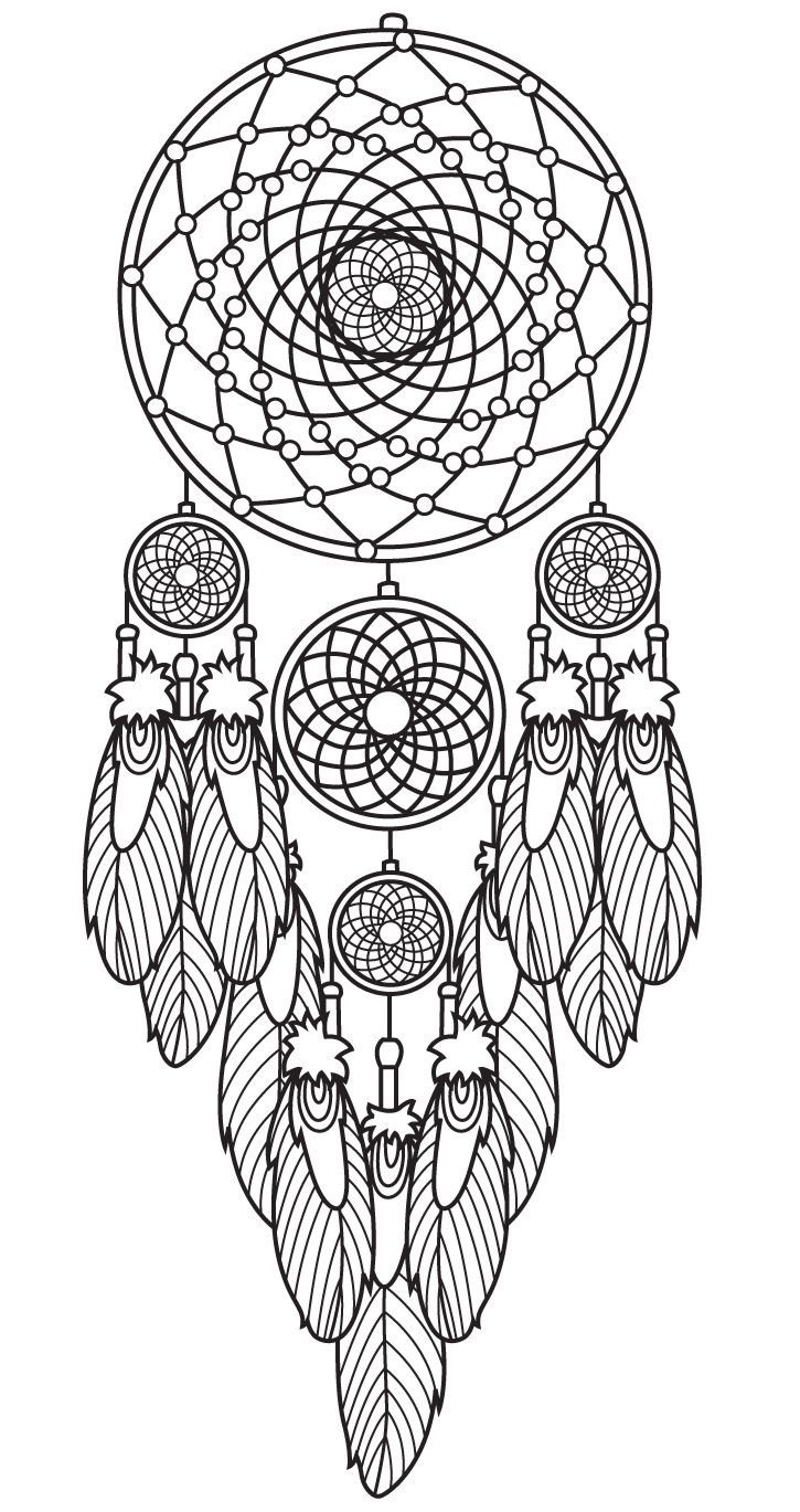 Dream catcher coloring page dream catcher coloring pages dream catcher drawing mandala coloring pages