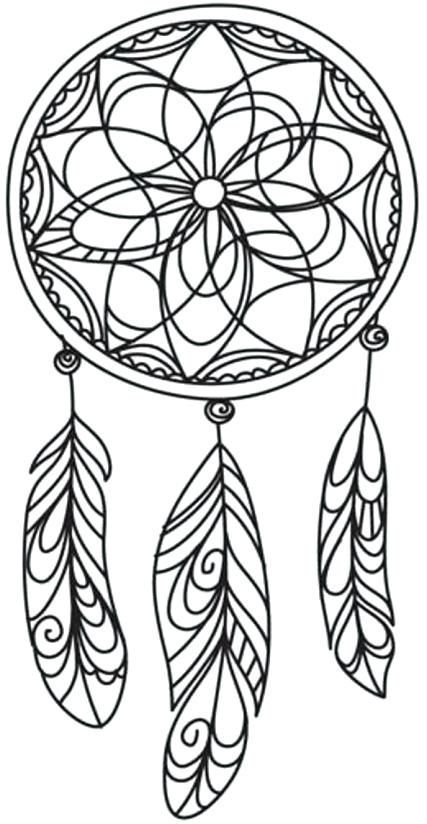 Dream catcher coloring pages