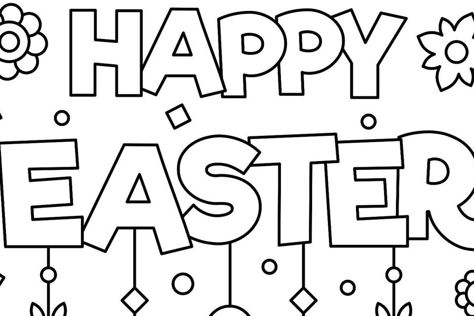 Coloring pages easter coloring pages kids