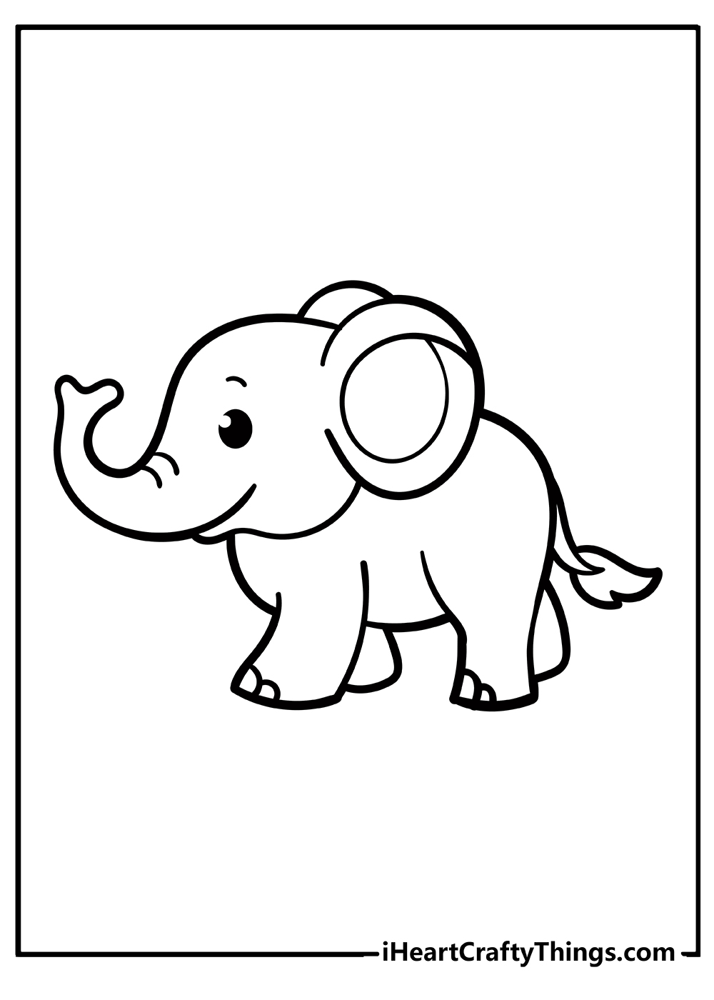 Elephant coloring pages free printables