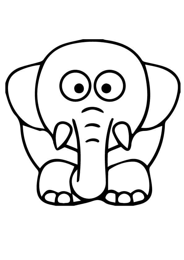 Free printable elephant coloring pages for kids