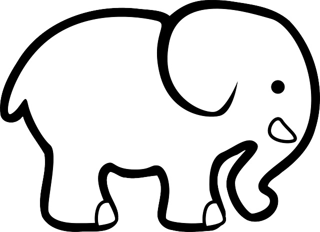 Elephant coloring pages â happy kids and moms