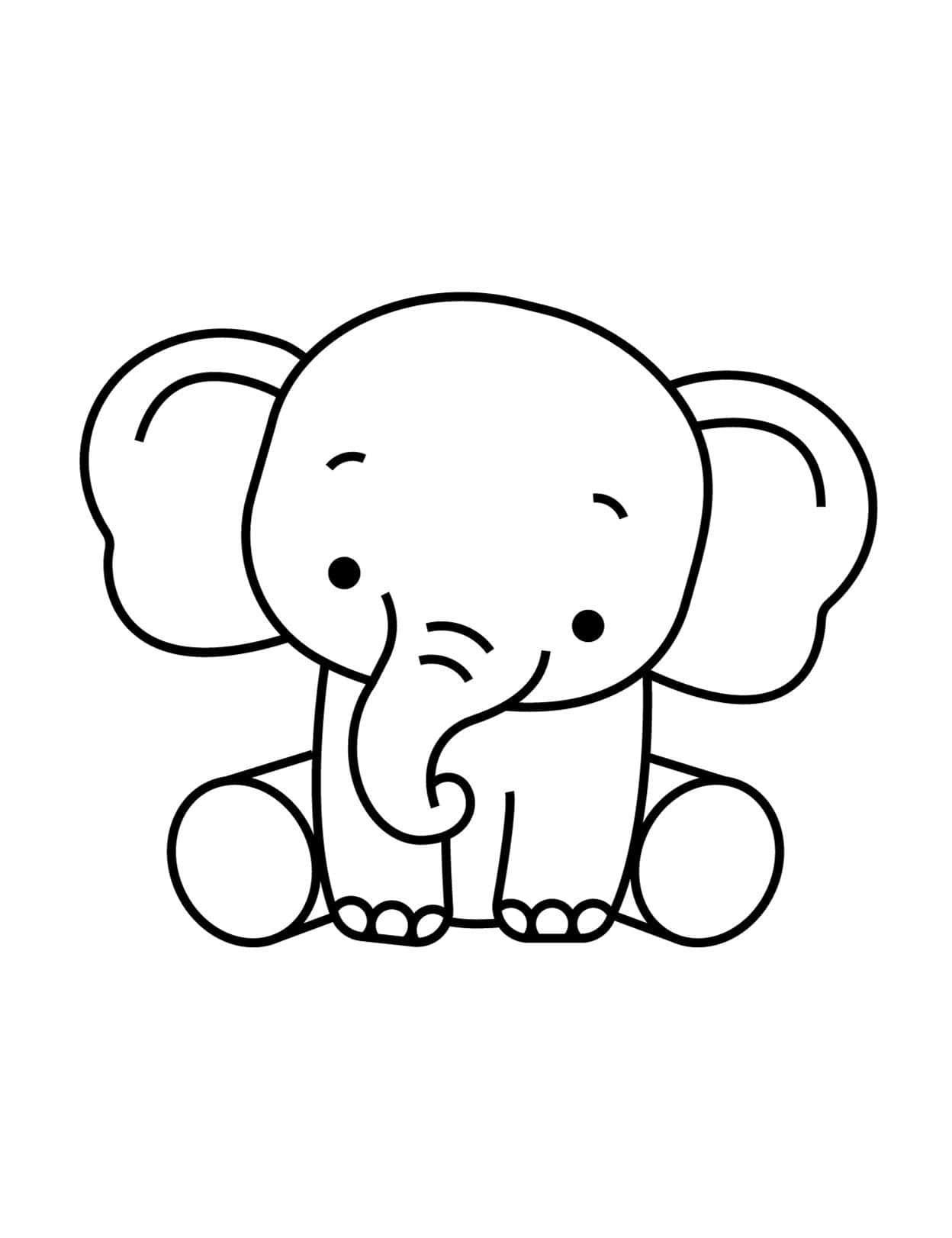 Majestic elephant coloring pages for adults and kids