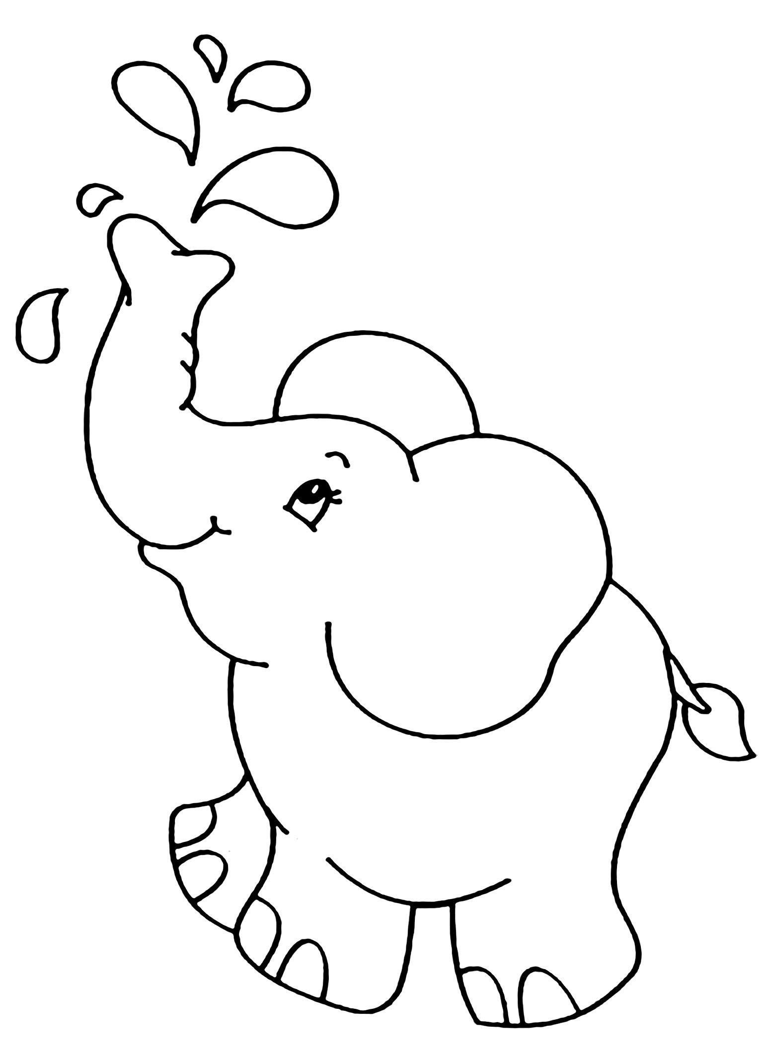 Simple elephants coloring page to download for free from the gallery elephants elephant coloring page elephant colouring pictures mandala coloring pages