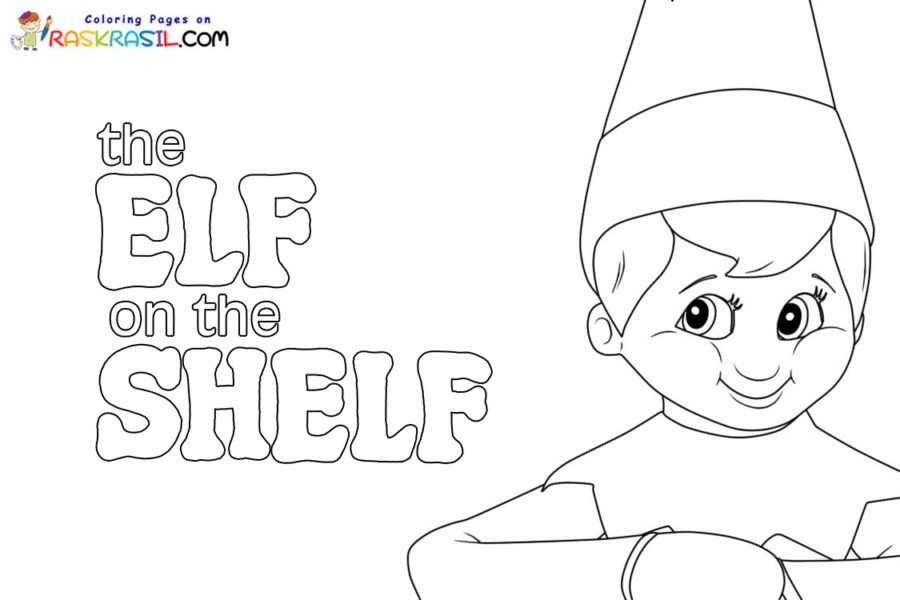 Elf on the shelf coloring pages printable for free download