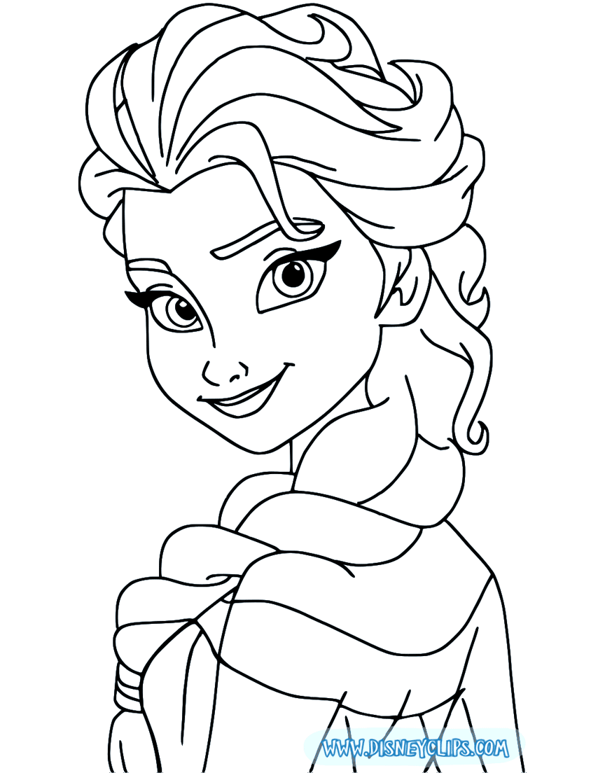 Printable frozen coloring pages