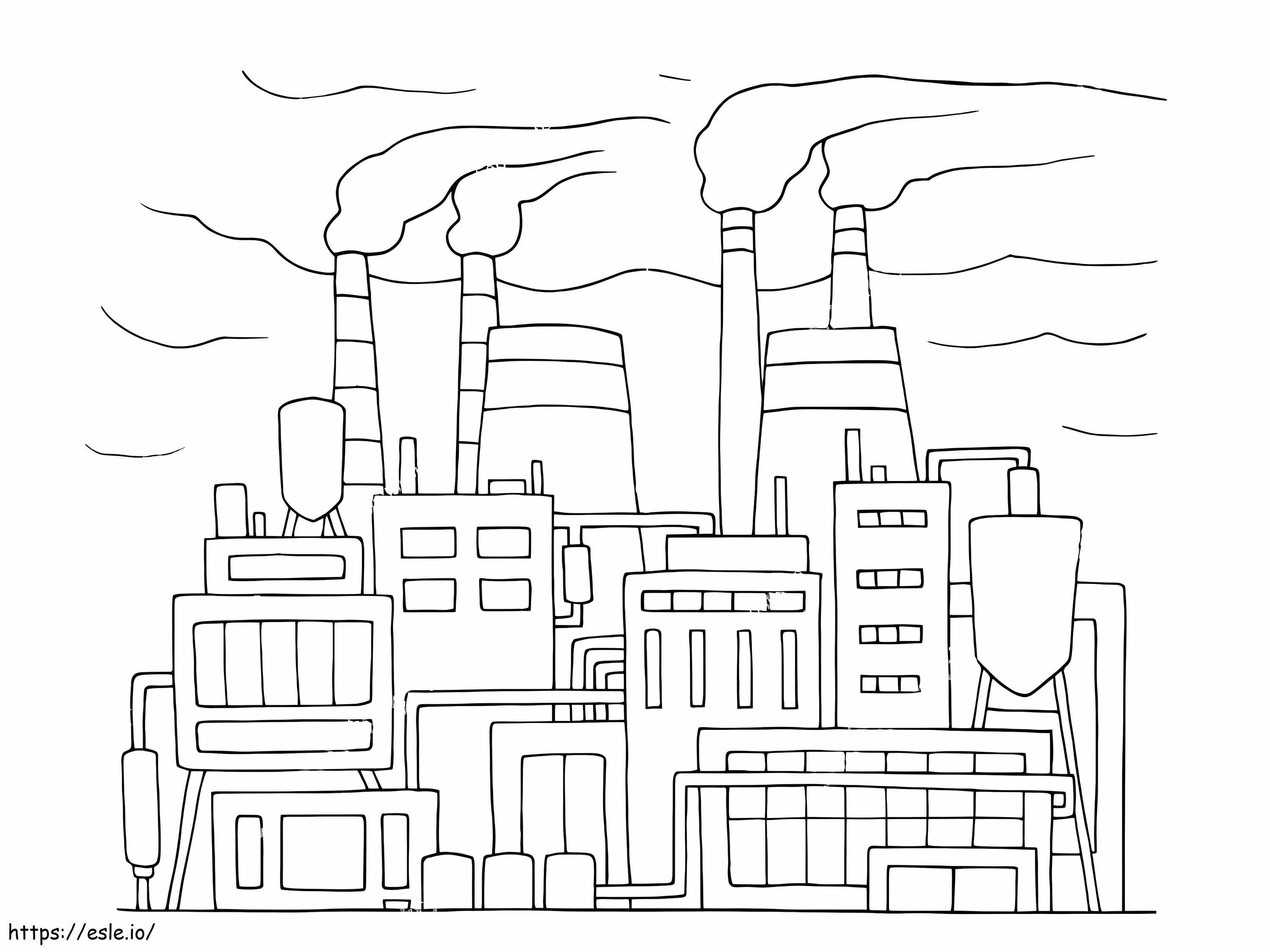 Free factory to print coloring page