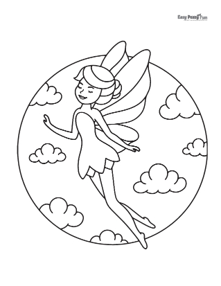 Fairy coloring pages