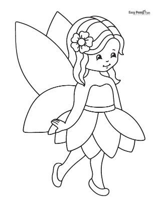 Fairy coloring pages