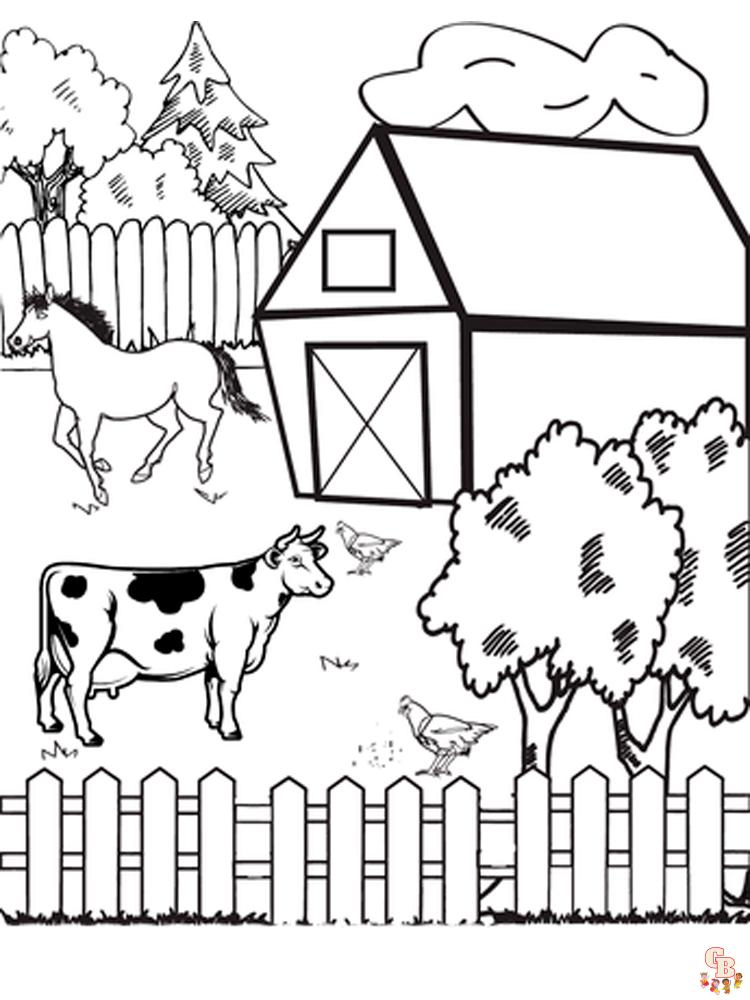 Discover the best farm coloring pages at