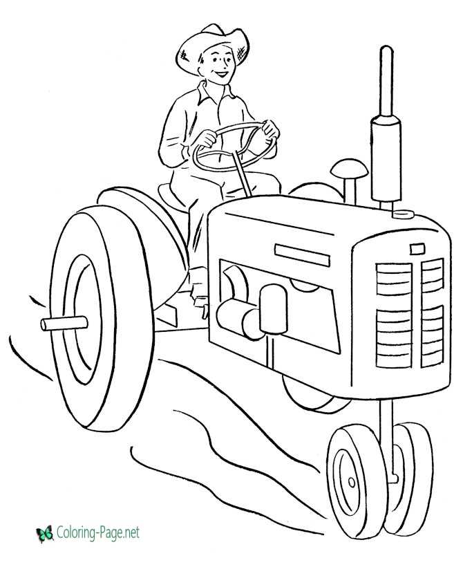 Farm coloring pages