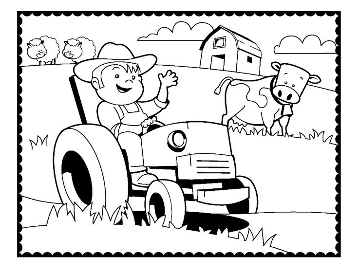 Farm coloring pages