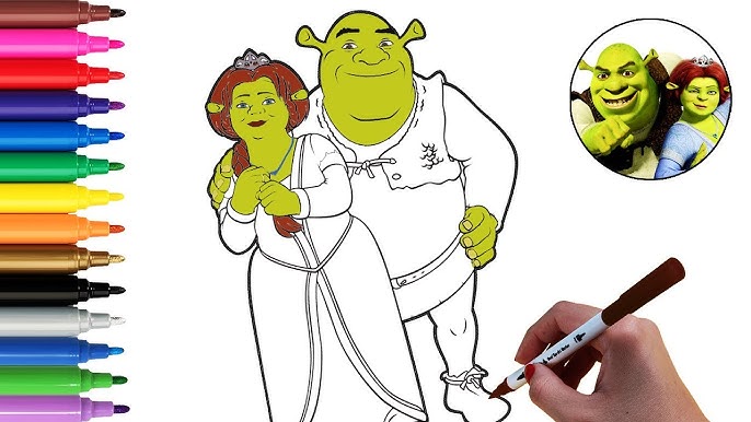 Fiona shrek coloring pages how to color fiona