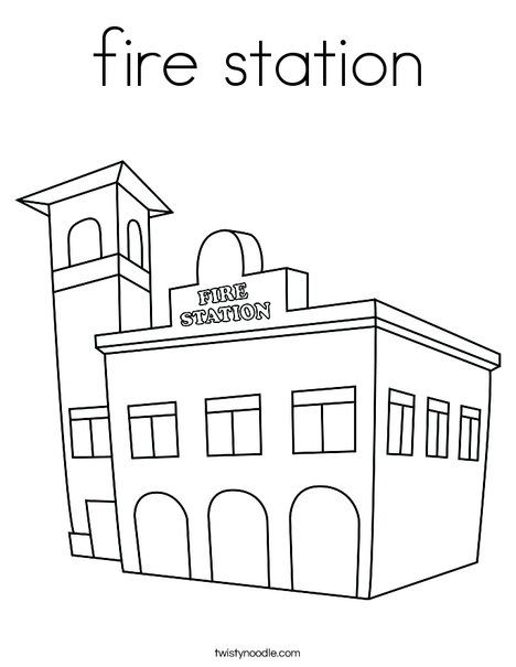 Fire station coloring page station printable fire station fire truck party