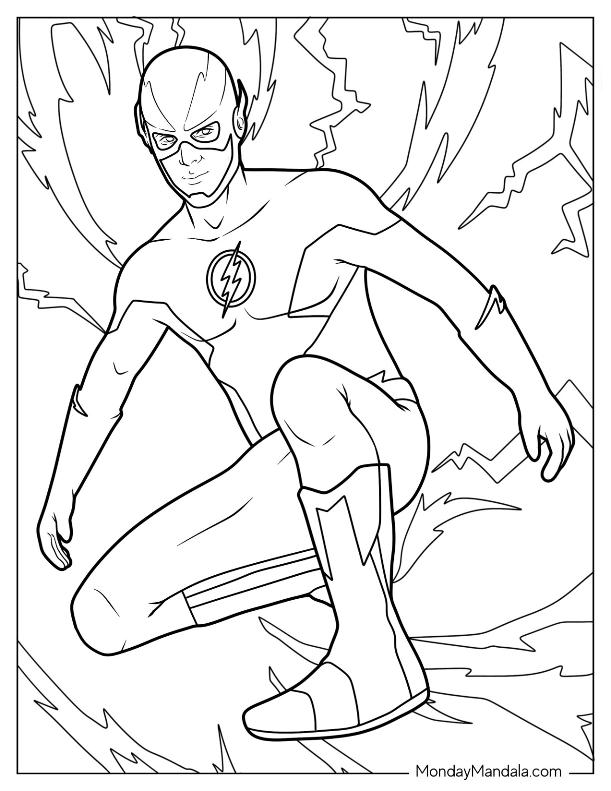 Justice league coloring pages free pdf printables