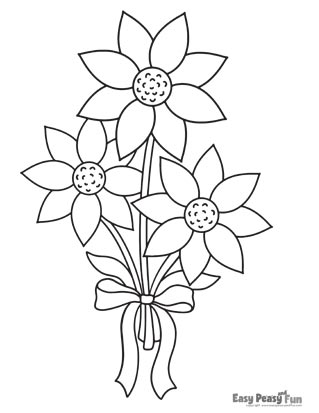 Flower coloring pages