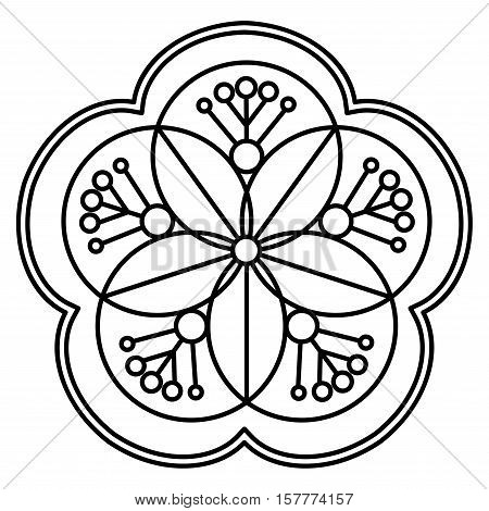 Simple mandala flower vector photo free trial bigstock