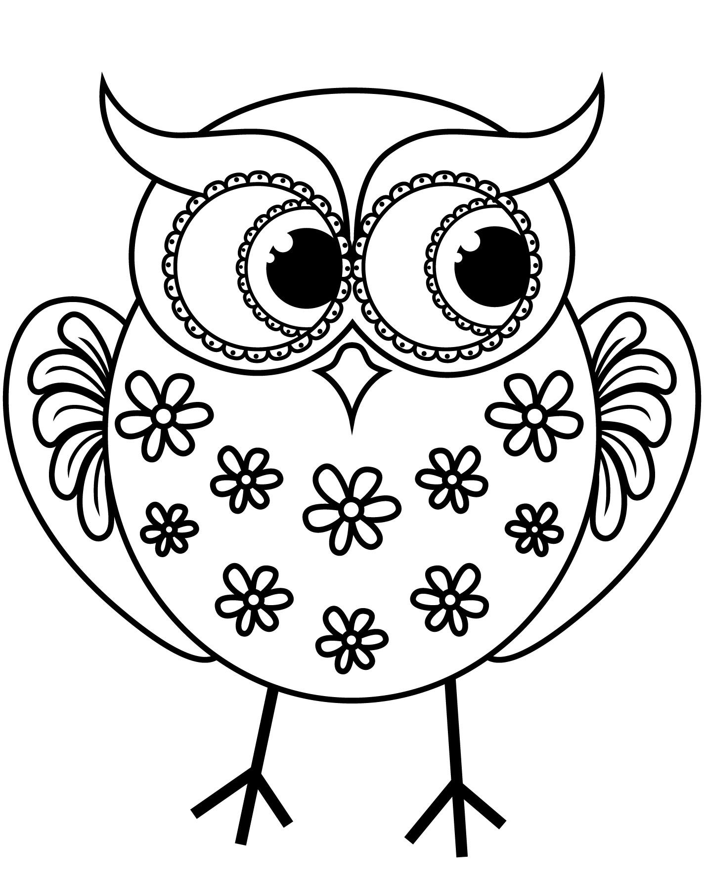 Large print owls pdf coloring book for beginners seniors or visually â rachel mintz coloring books