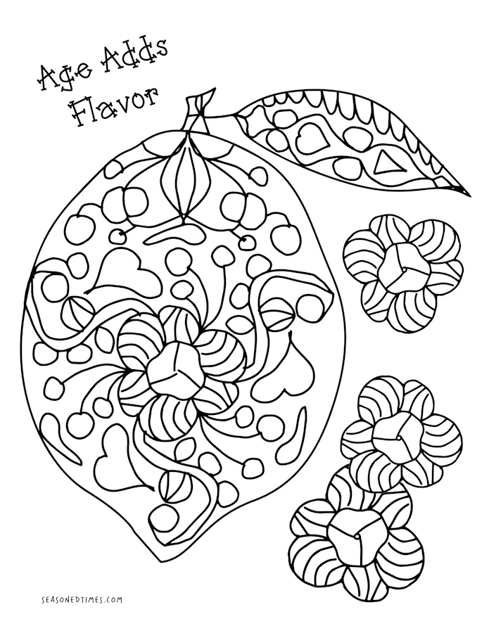 Coloring for seniors â seasoned times