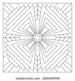 Easy coloring pages seniors adults tile stock vector royalty free