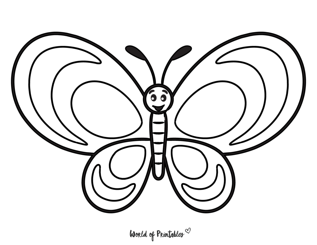 Easy coloring pages for kids