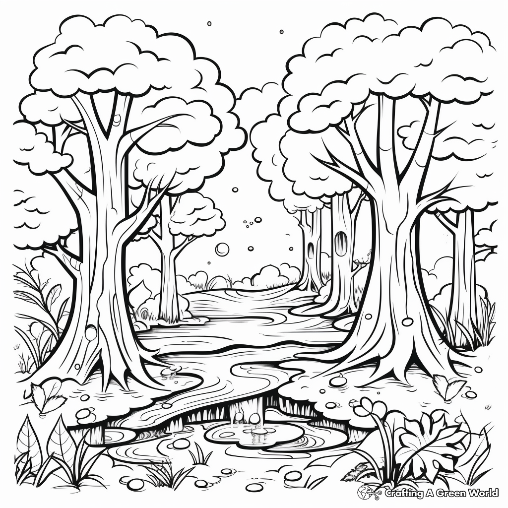 Nature coloring pages