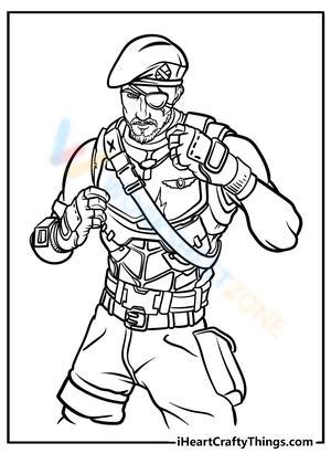 Free printable fortnite coloring pages for kids adults