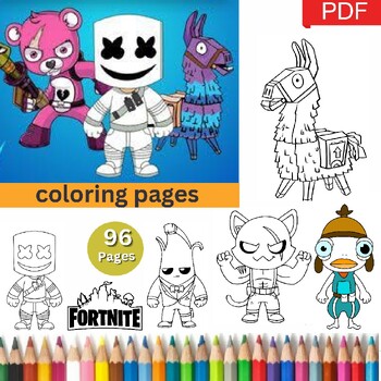 Fortnite coloring pages