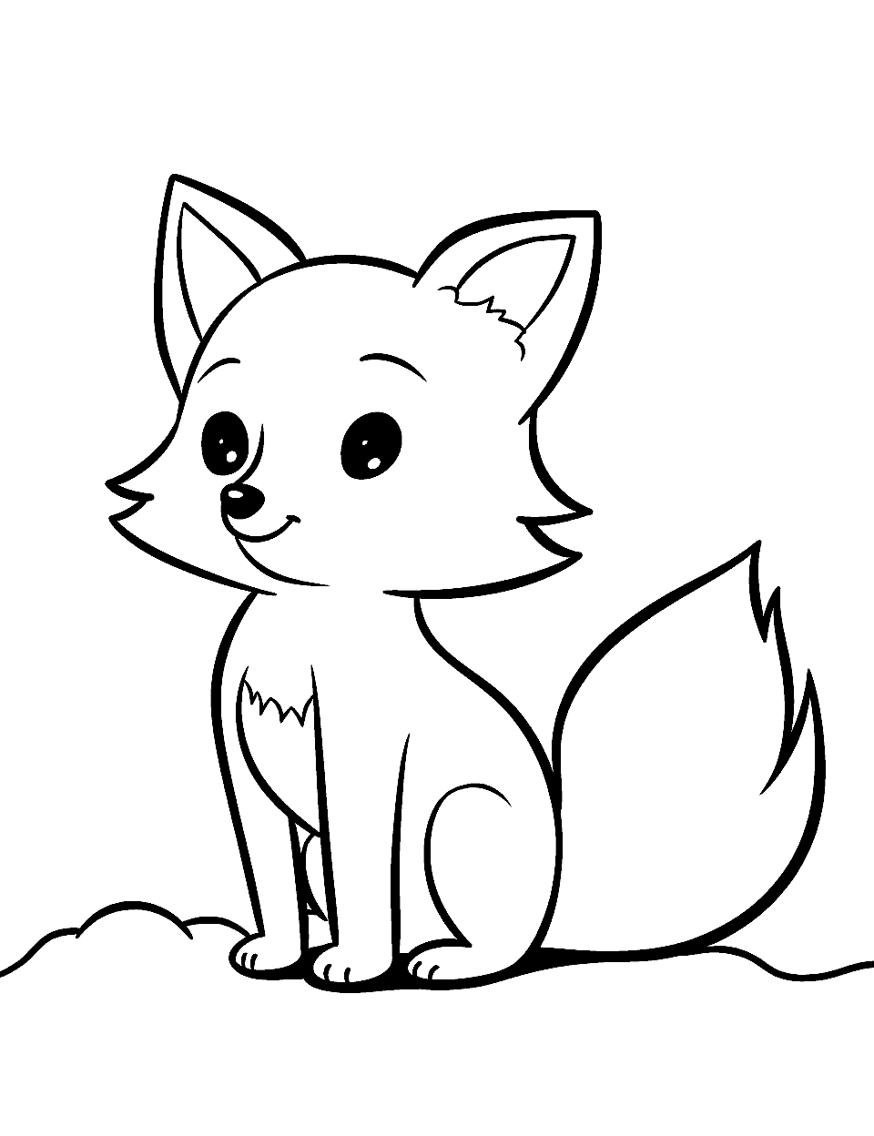 Fox coloring pages free printable sheets