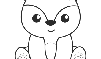 Fox coloring pages two kids and a coupon