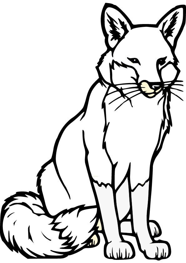 Coloring pages free fox coloring pages